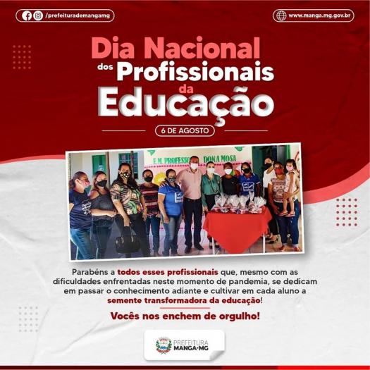 06 de agosto: Dia Nacional dos Profissionais de Educação