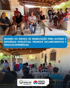REUNIÃO DO SERVIÇO DE REABILITAÇÃO PARA AUTISMO E DEFICIÊNCIA INTELECTUAL