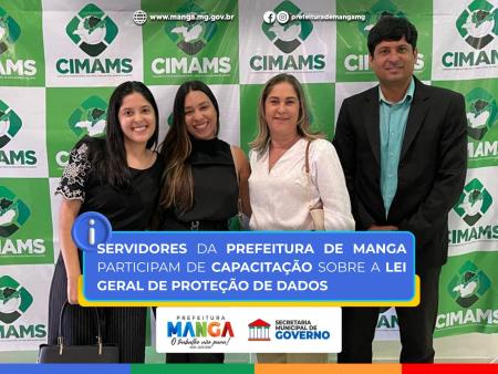 SERVIDORES DA PREFEITURA DE MANGA PARTICIPAM DE CAPACITAÇÃO SOBRE A LEI GERAL DE PROTEÇÃO DE DADOS